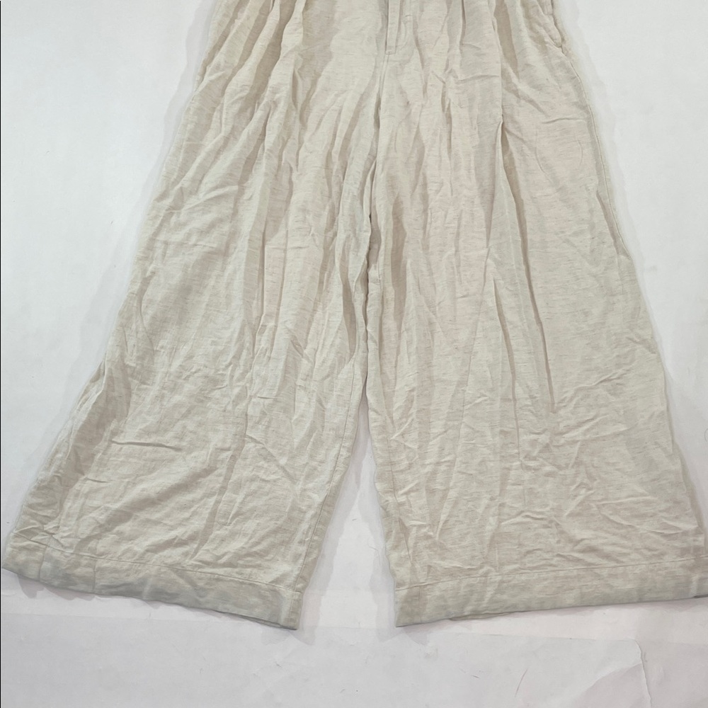 CeCe Pleated Wide Leg Trousers Off-White, 10 - Picture 8 of 17